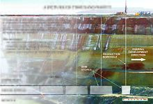 Borehole mining unit in operation.