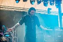 Orphaned Land on Stage in Rock Hard Festival