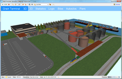3D Animation of a Grain Terminal Model