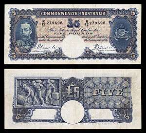 AUS-23b-Commonwealth Bank of Australia-Five Pounds (1933–39).jpg
