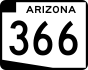 State Route 366 marker