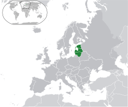 Location of the&nbsp;&nbsp;Baltic states&nbsp;&nbsp;(dark green)in Europe&nbsp;&nbsp;(dark grey)&nbsp; –&nbsp; [Legend]