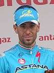A photograph of Vincenzo Nibali.