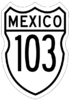 Federal Highway 103 shield
