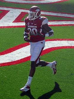 Chris Gragg in an Arkansas jersey