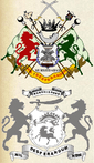 Coat of Arms of the Nawab Nizamm of Bengal, Bihar and  Orissa (top) and that of the Nawab Bahadur of Murshidabad (bottom)