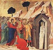 Raising of Lazarusby Duccio