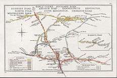 A 1911 map of the WLL and junctions