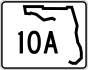 State Road 10A marker