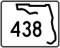 State Road 438 marker