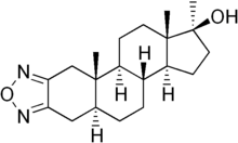 Skeletal formula of furazabol
