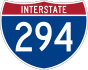 Interstate 294 marker