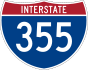 Interstate 355 marker