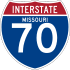Interstate 70 marker