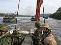 Italian Lagunari Regiment and Canadian Army members conduct River Crossing, Trident Juncture 15 (22278190779).jpg