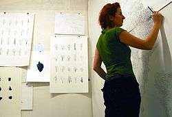 Portrait photo of an Irish visual artist.