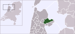 Highlighted position of Medemblik in a municipal map of North Holland