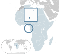 Location of São Tomé and Príncipe (dark blue)– in Africa (light blue & dark grey)– in the African Union (light blue)