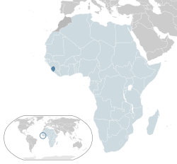 Location of &nbsp;Sierra Leone&nbsp;&nbsp;(dark blue)–&nbsp;in Africa&nbsp;&nbsp;(light blue &&nbsp;dark grey)–&nbsp;in the African Union&nbsp;&nbsp;(light blue)&nbsp; –&nbsp; [Legend]