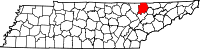 State map highlighting Campbell County