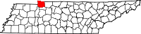 State map highlighting Stewart County