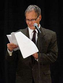 A photo of English actor Neil Dickson in 2015.