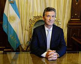 Photograph of Mauricio Macri.