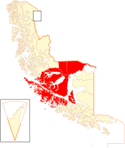 Location in the Magallanes Region
