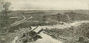 Confederate defenses at Resaca.