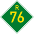 Provincial route R76 shield