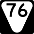 State Route 76 secondary marker