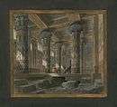 Philippe Chaperon's Act IV scene 2 set design for the 1880 Palais Garnier performance in Paris.