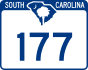SC Highway 177 marker