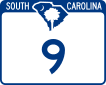 South Carolina route marker