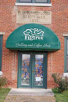 Photograph of Door to Coffeeshop