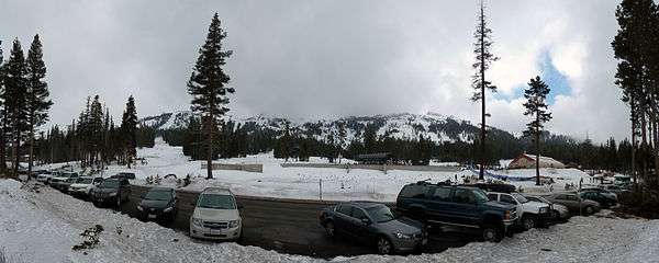 Tiber Creek area of Kirkwood Mountain Resort with beginner trails, lessons, tubing and snowmobile course.