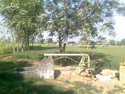 A tube well in the fields of Raipur