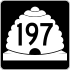 State Route 197 marker