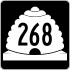 State Route 268 marker