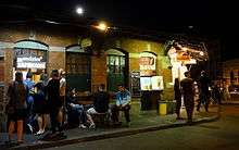 Zapiekanka stalls in Plac Nowy, Kazimierz, Kraków, at night