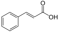 Skeletal formula of cinnamic acid